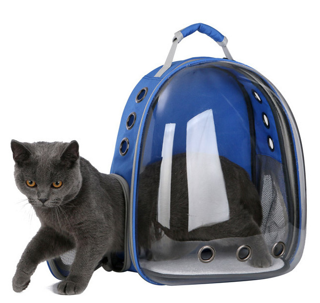 Hot small cat dog pet carrier backpack Expandable pet backpack carrier Breathable cat dog  capsule Bubble pet carrier backpack