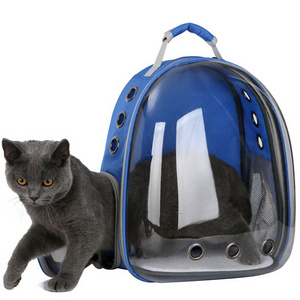 Hot small cat dog pet carrier backpack Expandable pet backpack carrier Breathable cat dog  capsule Bubble pet carrier backpack