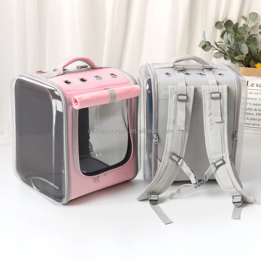 Factory Breathable Portable Outdoor Cat Carrier Backpack Pet Shoulder Bag for Dogs Pet Supplies Travel Cat Carrier Backpack