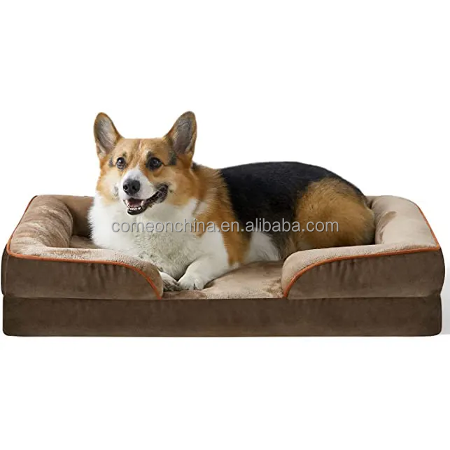 Orthopedic Dog Bed For Large Dogs Memory Foam Sofa with Removable Washable Cover Luxury Pet Beds Couch Orthopedic Dog Bed