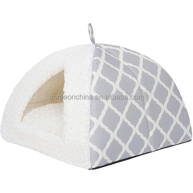 zacht huisdierbed Soft Cat Bed Tent Indoor Enclosed Warm Removable Warm House Cave Pet Dog Soft Nest Luxury Cat Pet House Bed