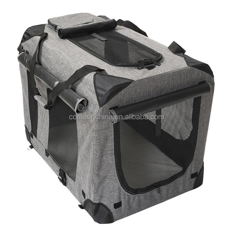 Wholesale Collapsible Travel Pet Soft Crate for Large Dogs Cages Carriers Kennel Indoor Outdoor Portable Folding Pet Soft Crate