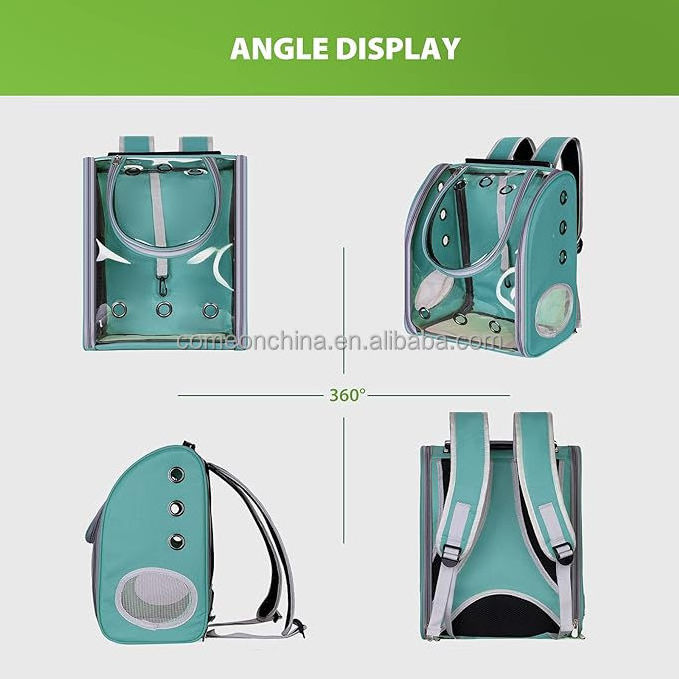 Promotion Clear pet carrier backpack bag Plastic transparent pet carrier backpack PVC transparent backpack for cats and puppies