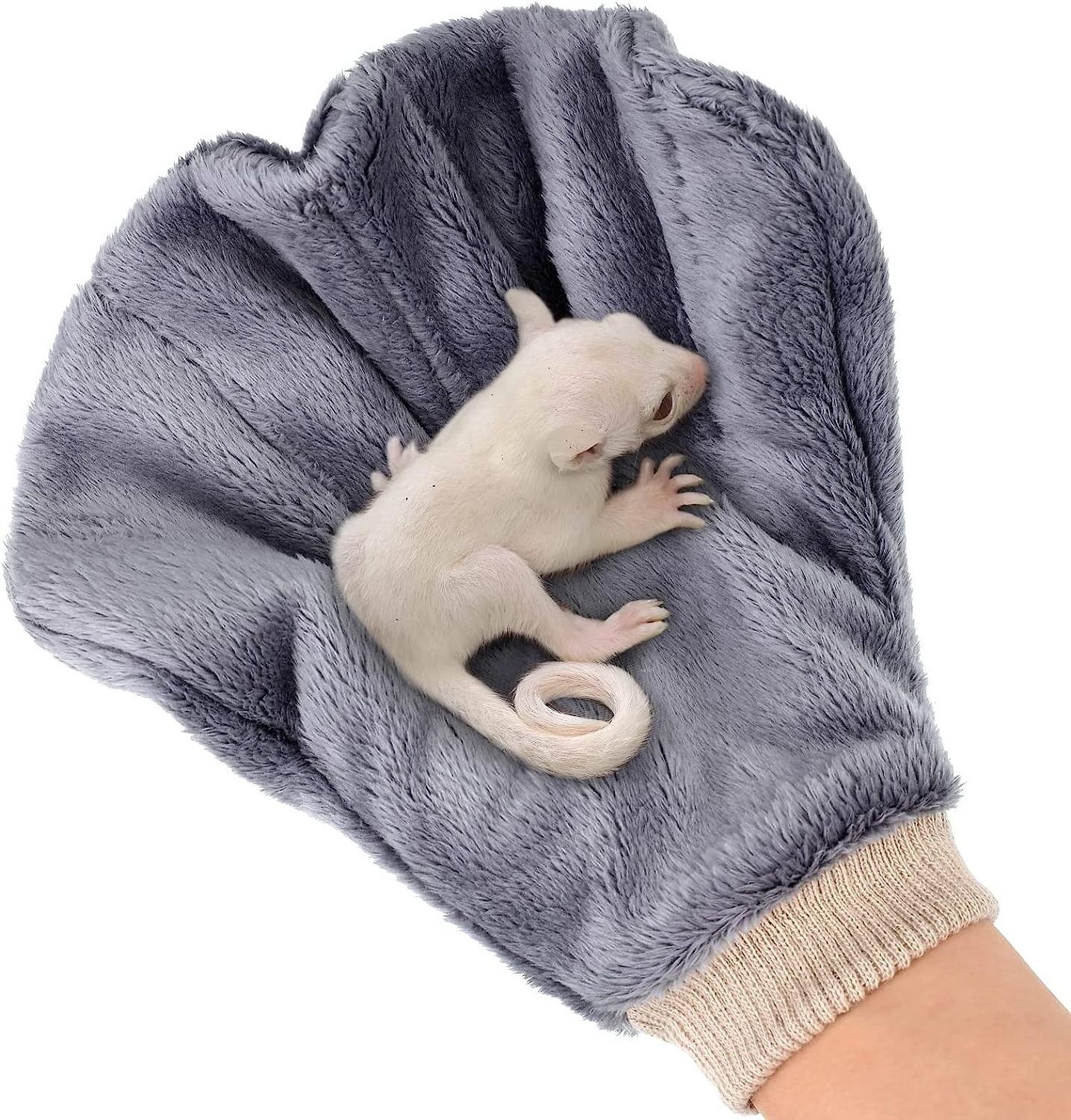 OEM Pet Sugar Glider Bonding Mitt Bite Proof Small Animal Handling Gloves Sugar Glider Accessories Pouch Calming Sleeping Glove