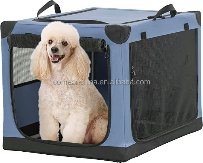 Portable Dog Crate Soft Travel Pet Kennel Cat Foldable Folding Pet Cage Collapsible Dog Kennel Large Outdoor Portable Dog Crate