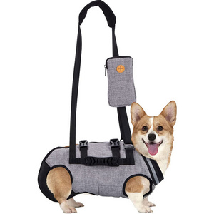 OEM Dog Sling Carrier Walk Dog Lift Harness Full Body Support for Assist Aged Pets Spine Protection Adjustable Dog Lift Harness