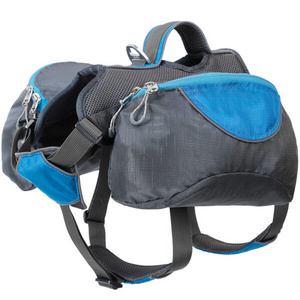 No Pull Reflective Waterproof Pet Dog Saddle Backpack For Medium Large Dogs Hiking Travel Vest Harness Back Dog Saddle Backpack