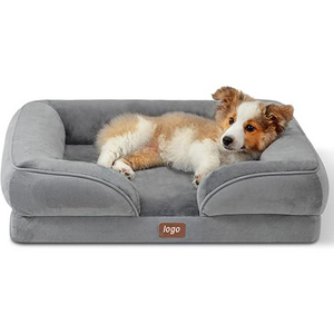 Orthopedic Dog Bed For Large Dogs Memory Foam Sofa with Removable Washable Cover Luxury Pet Beds Couch Orthopedic Dog Bed