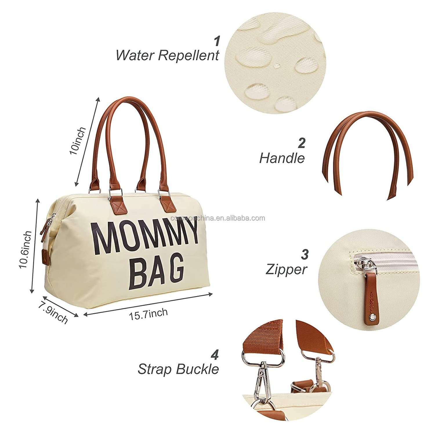 Hospital Bag Maternity for Labor and Delivery Mini Baby Diaper Tote Bag Leather with Large Capacity Mommy Bag for Hospital Set