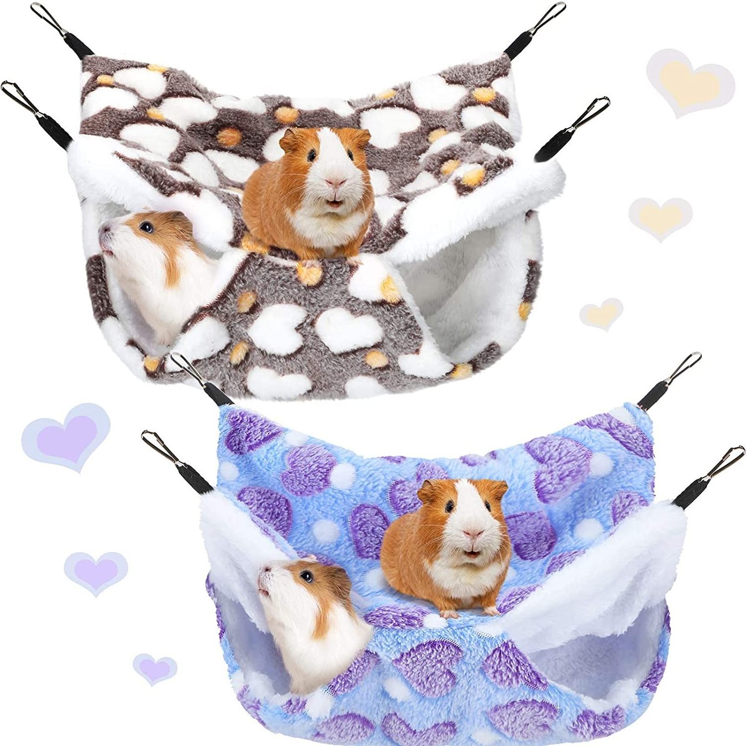 2023 Wholesale Pet Guinea Pig Hammock Pet Hanging Bed for Small Animals Luxury Supplies and Accessories Guinea Pig Hammock