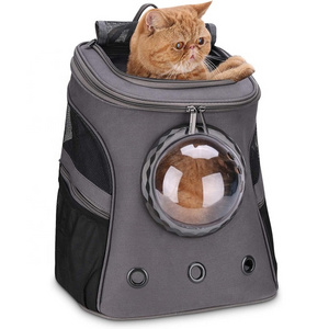 High Quality Portable Large Cat Carrier Backpack Bag with Bubble Pet Dog Puppies Travel Hiking Camping Cat Carrier Backpack