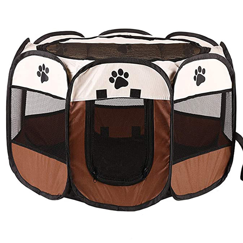 Octagon Pet Dog Playpen Outdoor Play Pen Exercise Cat Pet Delivery Room Cage Tent House Pop up Dog Kennel Fence Dog Playpen