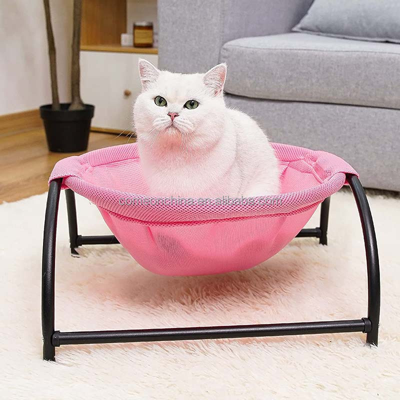 Hamaca para gatos Indoor Outdoor Dog Cat Bed Pet Hammock Free Standing Washable Puppy Kitty Sleeping Hammock Removable Cat Bed