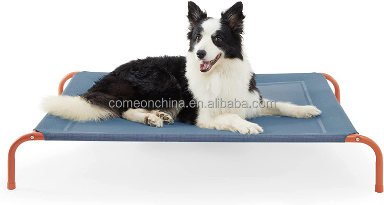 Cooling Raised Luxury Elevated Dog Bed Cot Pet Breathable Mesh Indoor and Outdoor Cama elevada para perros Elevated Dog Bed