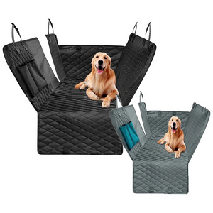 back seat extender for dogs hammock car pet backseat cover with mesh window dog back seat cover protector for pets waterproof