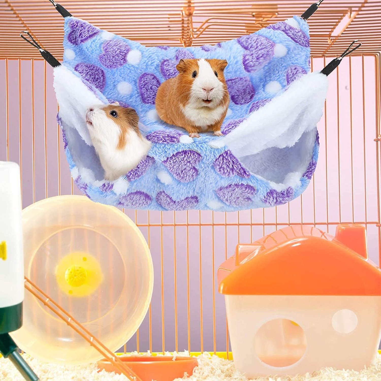 2023 Wholesale Pet Guinea Pig Hammock Pet Hanging Bed for Small Animals Luxury Supplies and Accessories Guinea Pig Hammock