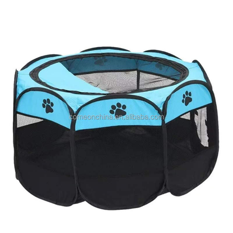 Octagon Pet Dog Playpen Outdoor Play Pen Exercise Cat Pet Delivery Room Cage Tent House Pop up Dog Kennel Fence Dog Playpen