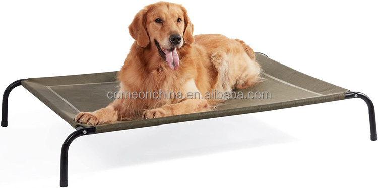 Cooling Raised Luxury Elevated Dog Bed Cot Pet Breathable Mesh Indoor and Outdoor Cama elevada para perros Elevated Dog Bed