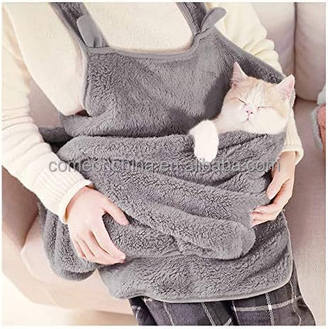 Factory Pet Carrier Bag Sling Travel Soft Cat Apron with Pocket Carrying Bag for Small Dog Hands-Free Shoulder Pet Carrier Bag