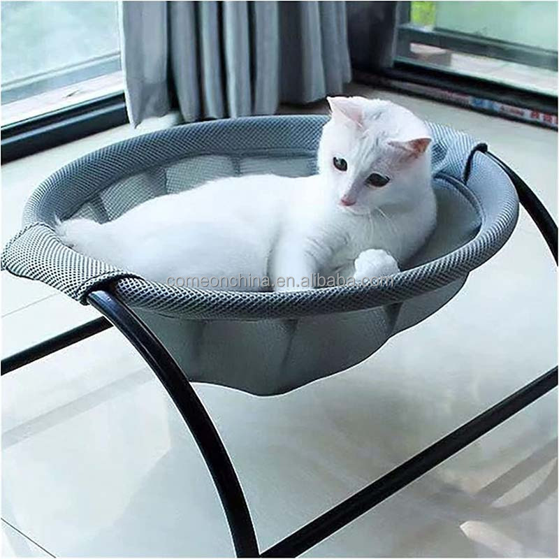 Hamaca para gatos Indoor Outdoor Dog Cat Bed Pet Hammock Free Standing Washable Puppy Kitty Sleeping Hammock Removable Cat Bed