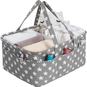 Baby Diaper Caddy Organizer Organizador Del Carrito Del Panal Del Bebe Nursery Organizer and Baby Diaper Caddy Cotton Tote Bag