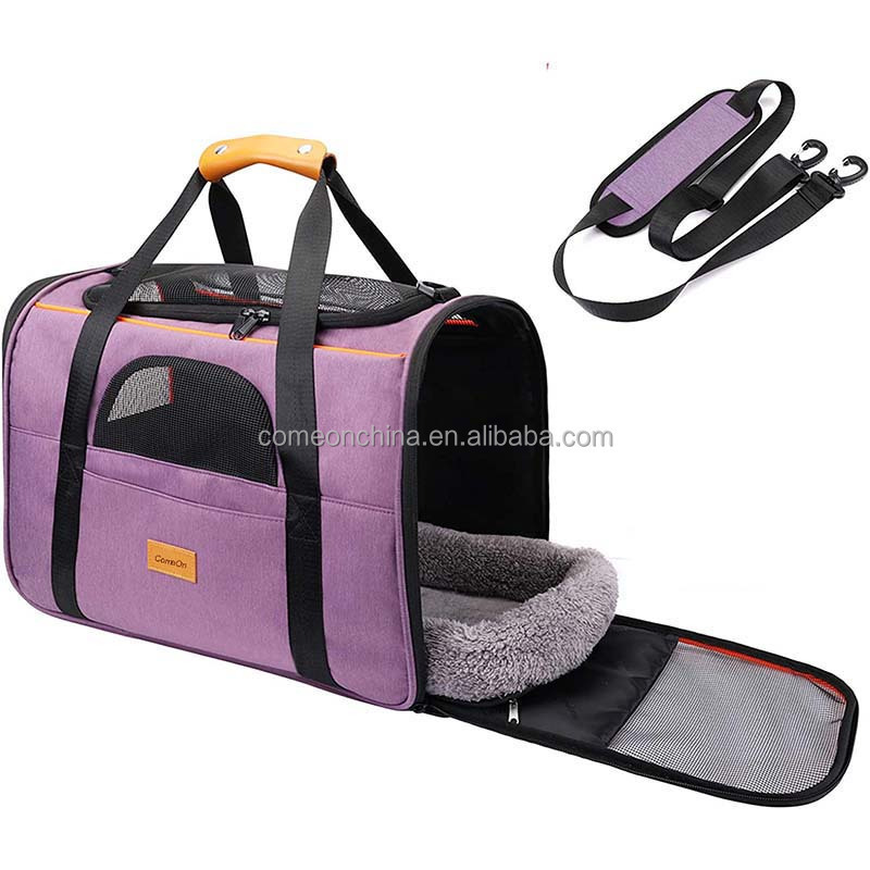 Hot Sale Portable Folding Pet Travel Cat Dog Carrier Sling Bag Airline Approved Outgoing Cat Handbag Breathable Pet Dog Carrier