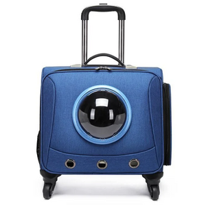 cat bags pet carrier with wheels luggage wheel pet carrier trolley bag bubble carry bag pet suitcase for dogs and cats luggage