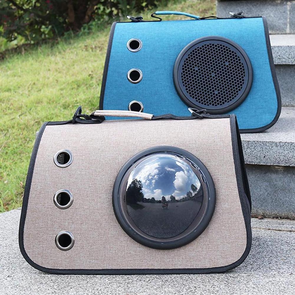 portable Messenger Space Capsule pet tote carrier pet carrier one shoulder bag breathable foldable pet bag and cat carrier bag