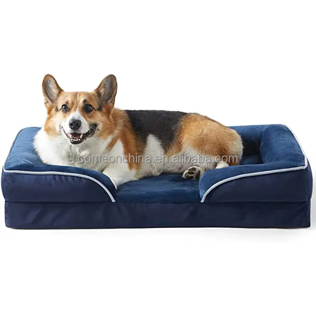 Orthopedic Dog Bed For Large Dogs Memory Foam Sofa with Removable Washable Cover Luxury Pet Beds Couch Orthopedic Dog Bed