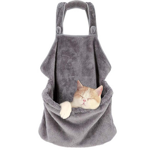 Custom Hands Free Shoulder Front Pet Sling Carrier Bag Cozy Pet Cat Sleeping Bag Apron Travel Puppy Pouch Pet Dog Carrier Apron