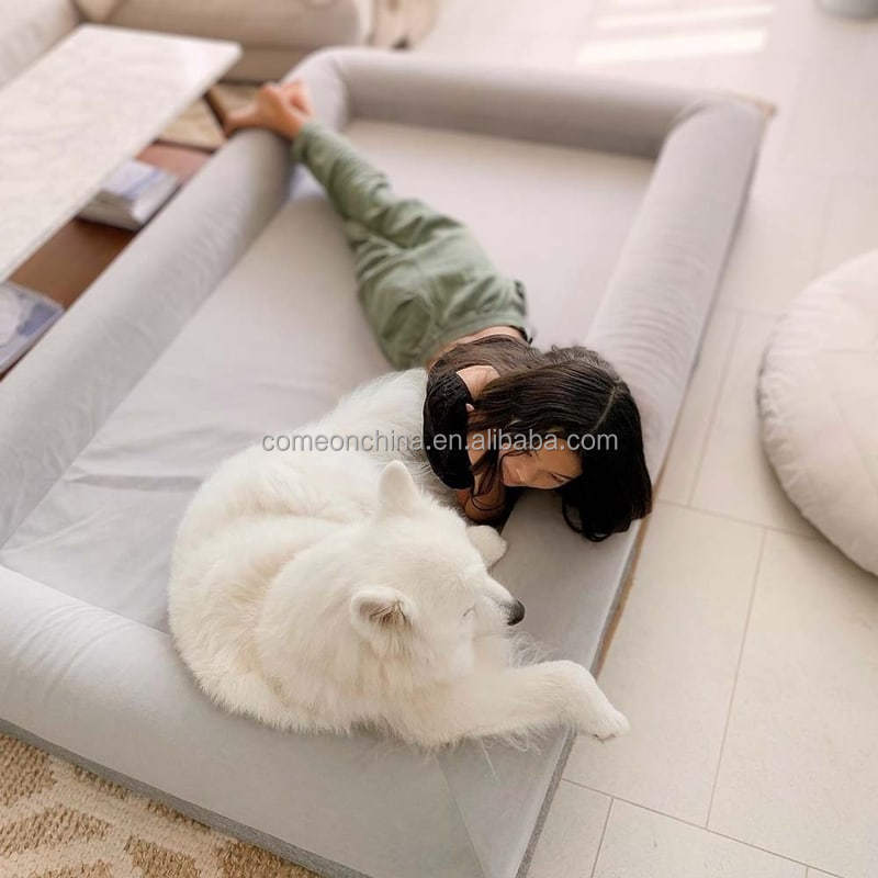 Wholesale Luxury Comfortable Giant Dog Bed for Humans Extra Large Breed Dogs Orthopedic XXL Human Sized Giant Dog Bed for Humans