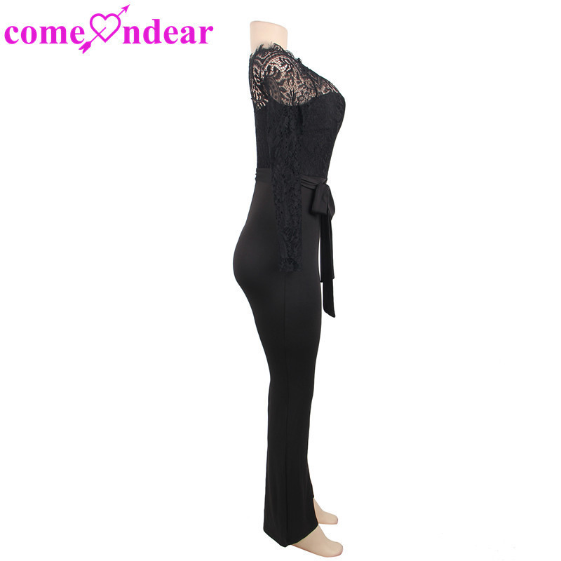 Low price on sale lace stitching wide leg fashion jumpsuit women casual outfit sexy jumpsuits club wear