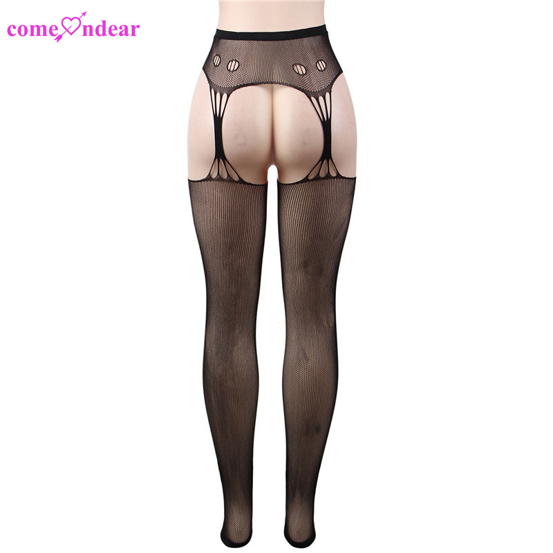 Wholesale Supply In Stock Stylish Hollow Out Pantyhose for Fat Women Plus Size Stocking Sexy Garter Lingerie