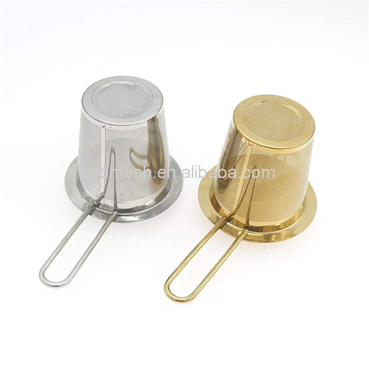 Glod Silver Tea Infuser Strainer for Loose Leaf Tea and Coffee