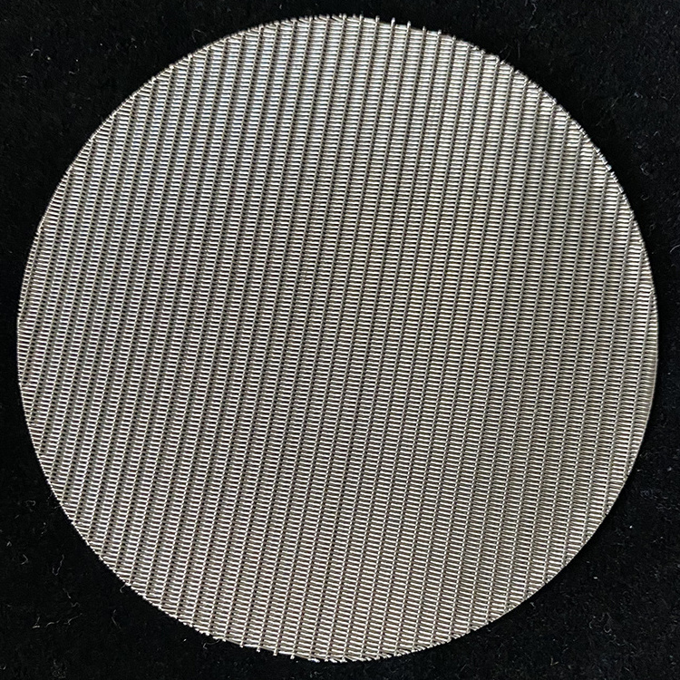 plastic recycled stainless steel wire mesh filter  for Thermoplastics  polymer extruder screen