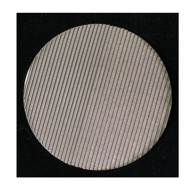 plastic recycled stainless steel wire mesh filter  for Thermoplastics  polymer extruder screen