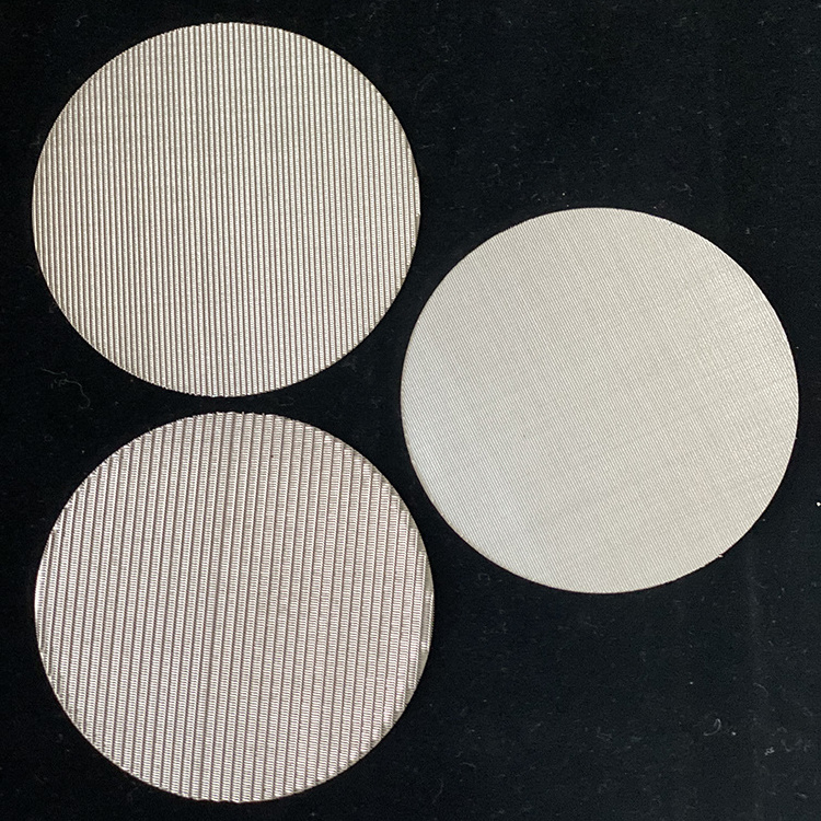 plastic recycled stainless steel wire mesh filter  for Thermoplastics  polymer extruder screen