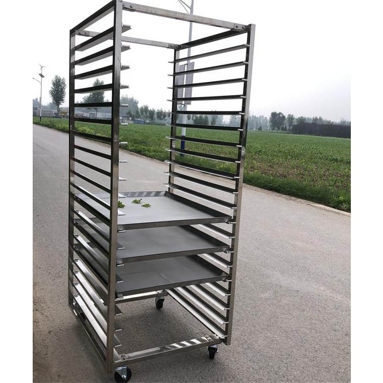 Stainless steel Rack Tray Trolley 60 40 drying / baking trolley rack cart with 24 30 32 trays