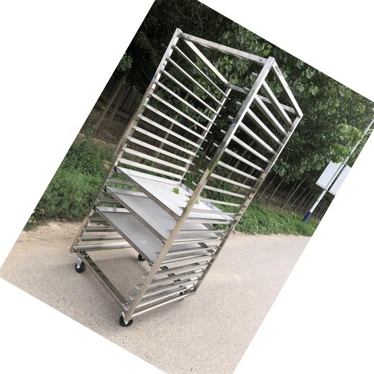 Stainless steel Rack Tray Trolley 60 40 drying / baking trolley rack cart with 24 30 32 trays