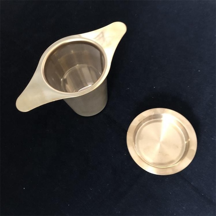 Customized Stainless steel steeper gold tea filter infuser for loose tea