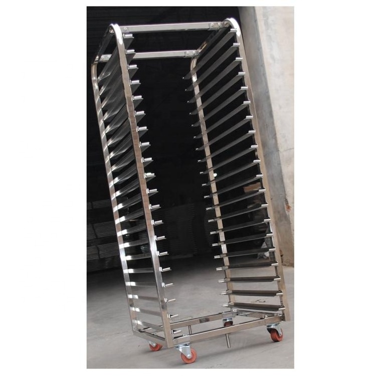 Custom size stainless steel cooler restaurant bakery tray rack trolley food oven tray trolley for kitchen