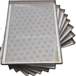 18 X 26 inch  food grade Metal stainless steel perforated Baked trays for buns