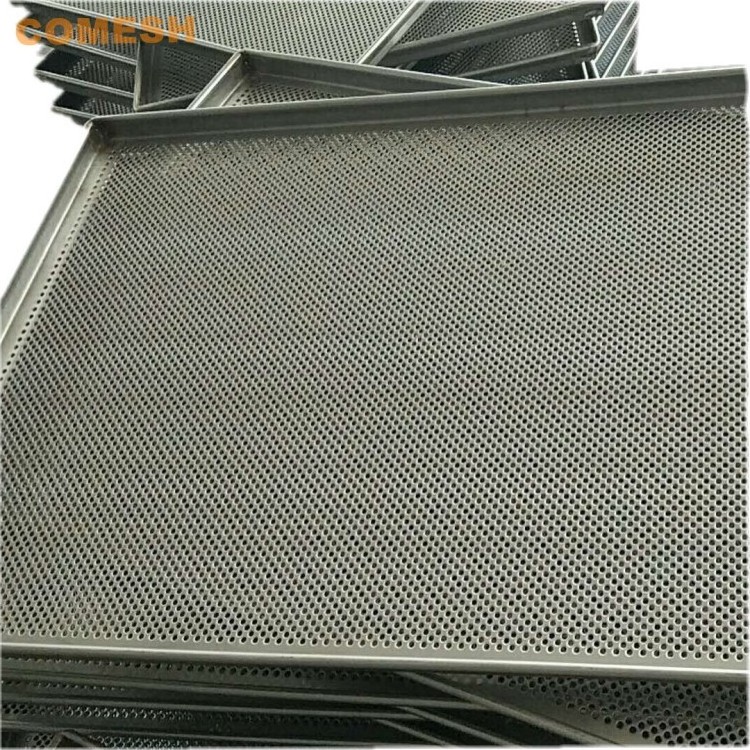 1mm Thickness Stainless Steel Perforated Round Hole Drying Tray