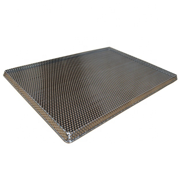 customized Food Grade Stainless Steel 304 316  Metal Perforated Punching Tray for Serving Bread Baking  and drying machine