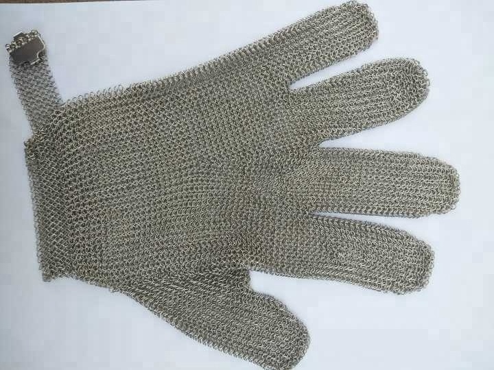 100% Stainless Steel Metal Mesh Five Finger Glove