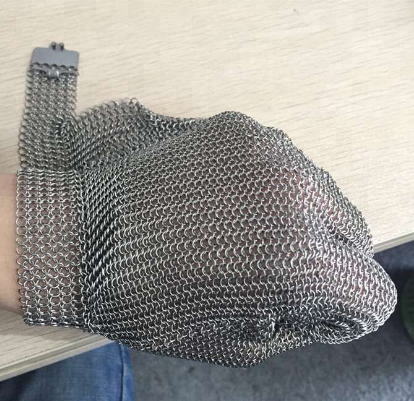 100% Stainless Steel Metal Mesh Five Finger Glove