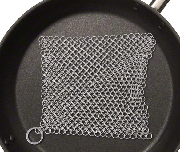 square Stainless Steel 304 316 Rings Mesh Chainmail Scrubber