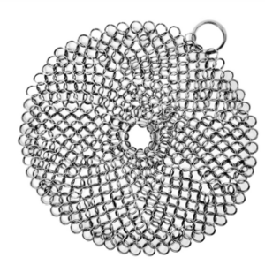 square Stainless Steel 304 316 Rings Mesh Chainmail Scrubber