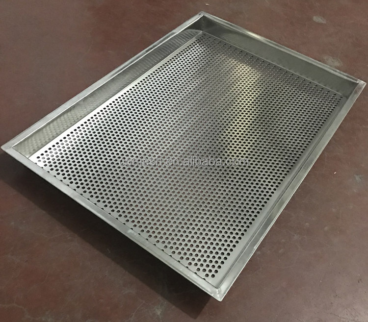 18 X 26 inch  food grade Metal stainless steel perforated Baked trays for buns