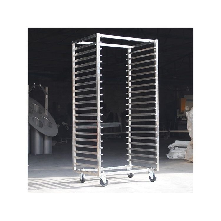 Custom size stainless steel cooler restaurant bakery tray rack trolley food oven tray trolley for kitchen